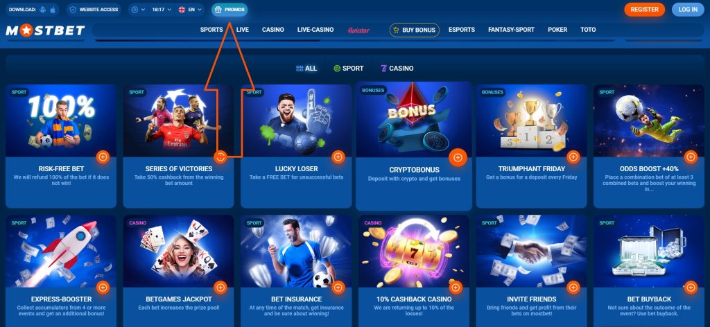 Mostbet Casino Bonus